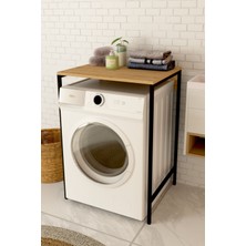 Çamaşır Makinesi Üstü Düzenleyici | Kurutma Makinesi Üstü Geniş Organizer - Safir Meşe