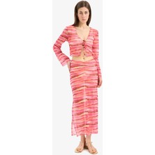 DeFacto Degrade Tül Maxi Plaj Eteği-Fall in Love C3179AX24HS