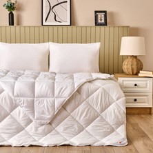 Evidea Soft Tek Kişilik Microfiber Yorgan - Beyaz - 155X215 cm