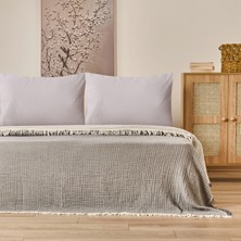 Evidea Soft Hevin Çift Kişilik Yatak Örtüsü - Antrasit - 220X240 cm