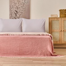 Evidea Soft Hevin Çift Kişilik Yatak Örtüsü - Kiremit - 220X240 cm