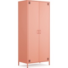 Furni 24 Pera Metal Elbise Dolabı, Soyunma Dolabı, Iki Kapılı, 80,50 x 50 x 189,50 cm