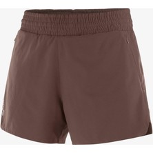 Salomon Shakeout Core 2ın1 4" Kadın Koşu Şortu Coffee Bean LC2656200