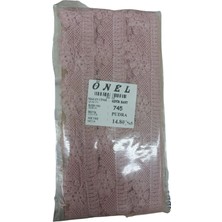 Dantel Polyester Güpür Bant Pudra 14,80 Metre En 3 cm ON-745-PU