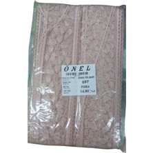Dantel Polyester Sanal Tül Bant Pudra 14,80 Metre En 6 cm ON-697-PU