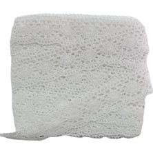 Kopanaki Dantel En 5 cm Badem Model Beyaz 1 Metre