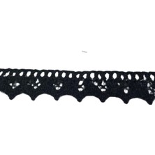 Kopanaki Dantel En 1,5 cm Siyah 10 Metre