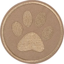 Aplike Ütü Ile Yapışan Kahve Pati Arma 5 cm