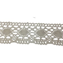 Kopanaki Dantel En 5 cm Badem Model Krem 5 Metre