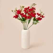 Q-Art Dekoratif Yapay Papatya - Bordo - 34 cm