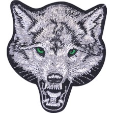 Aplike Ütü Ile Yapışan Kurt Yeşilgöz Arma 7x6 cm