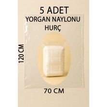 5 Adet 120CM×70CM Şeffaf Naylon Taşınma Saklama Yorgan Naylonu Torbası Hurç