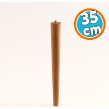 Sehpa Masa Ayağı Ham Doğal Ahşap Kahverengi Boyalı Mobilya Aksesuar Modern Ayakları Bohem 30 cm