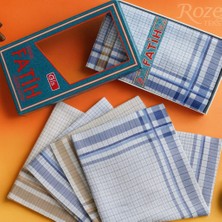 Rozet Tekstil Kutulu Kumaş Mendil 40X40 cm Düzine 12 Adet
