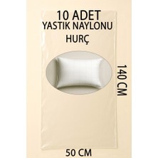 10 Adet 140CM×50CM Şeffaf Naylon Taşınma Saklama Yastık Naylonu Torbası Hurç
