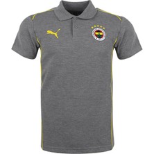 Fenerbahçe Orijinal Lisanslı 2024/25 A Takım Polo Yaka Gri T-Shirt