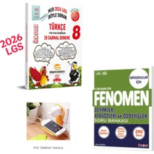 Sinan Kuzucu 8.sınıf Ilk Doz Türkçe Deneme + Fenomen  Atasözleri Özdeyişler  Set Priz Tutuculu