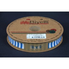 Biye Kalın Çizgili Katlı F08 Petrol 2 cm 25 Metre %65 Koton %35 Polyester