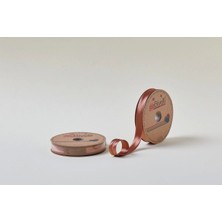 Biye Saten Katlı 064 Kahverengi 2 cm 25 Metre %100 Polyester