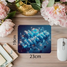 Luluyen Cracked Zeminli Enerji Dolu Mousepad - 19X23 cm 2 mm Dikdörtgen Ithal Baskılı Mouse Pad