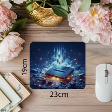 Luluyen Pixel Sparks Temalı Oyun Mousepad - 19X23 cm 2 mm Dikdörtgen Ithal Baskılı Mouse Pad