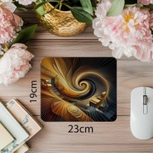 Luluyen Spiral Kompozisyonlu Modern Mousepad - 19X23 cm 2 mm Dikdörtgen Ithal Baskılı Mouse Pad