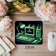 Luluyen Glowing Retro Pc Mousepad – Minimal Işıklar - 19X23 cm 2 mm Dikdörtgen Ithal Baskılı Mouse Pad