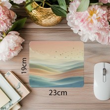 Luluyen Yumuşak Renkli Minimal Doğa Mousepad - 19X23 cm 2 mm Dikdörtgen Ithal Baskılı Mouse Pad