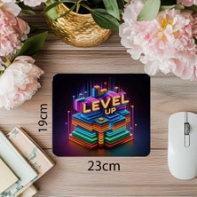 Luluyen Başarıya Adım Temalı Neon Mousepad - 19X23 cm 2 mm Dikdörtgen Ithal Baskılı Mouse Pad