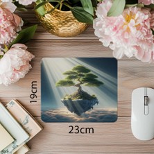 Luluyen Havada Asılı Bonsai Temalı Mousepad - 19X23 cm 2 mm Dikdörtgen Ithal Baskılı Mouse Pad