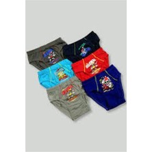 Erkek Çocuk Çok Renkli Baskılı 12 Li Külot