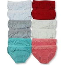 Kız Çoçuk Renkli Külot 12 Li Paket