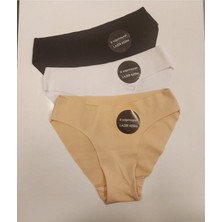 Bonbonetti Kadın Çok Renkli Dikişsiz Lazer Kesim 3 Lü Paket Külot