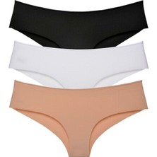 Kadın Renkli Iz Yapmayan Lazer Kesim Külot 6'lı