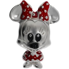 Kadın Minnie Mouse Gümüş Charm