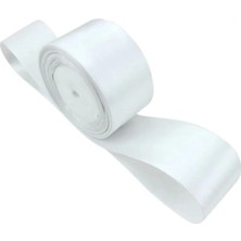 Saten Kurdele 6 cm Beyaz 10 Metre