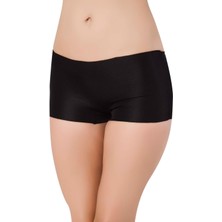 Kadın Siyah 3 Lü Lazer Kesim Boxer