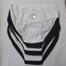 3 Siyah 3 Beyaz 6 Adet Pamuklu Bikini Külot