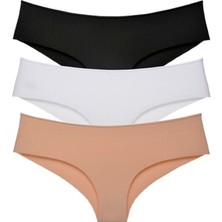 Kadın Renkli Iz Yapmayan Lazer Kesim Külot 6'lı