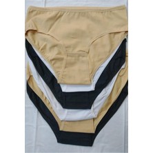 6 Adet 2 Siyah 2 Beyaz 2 Ten Bikini Külot