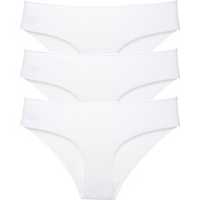 Düşük Bel Dikişsiz Lazer Kesim Külot 3'lü Paket