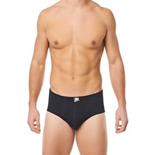 Erkek Siyah 6'lı Paket Pamuklu Penye Külot