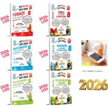 2026 Lgs Türkçe-Matematik-Fen Soru Bankaları ve Ilk Doz Denemeleri 6'lı Set Priz Tutuculu