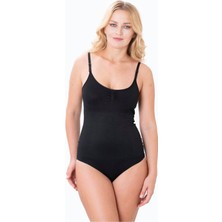 1 Beden Küçük Görünüm Avantajlı 2li Paket Toparlayıcı Zıbın Korse Siyah ve Ten Renk