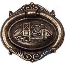 Dekoratif Zamak Sarkaç - Büyük, Kulp, Eskitme, 100  Adet