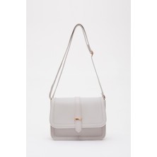 Shaka Gri Shk127  Deri Iç Fermuar Cepli Çıtçıt Kapamalı El,Kol Ve Omuz Çantası U:17 E:22 G:7 Cm