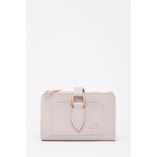 Gri SHK66 Damla Tokalı Çıtçıtlı Ön Cepli Bozuk ve Kağıt Para Bölmeli Kartlıklı Şık Cüzdan