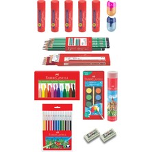 15 Parça Okul Öğrenci Seti,boyama Seti,yazı Seti,stick Yapıştırıcı,silgi,kalemtıraş Donanımlı Set