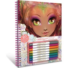 Nebulous Stars Hazelia Boyama Kitabı (60 Sayfa) ve 5 Adet Metalik Renk Boya Seti