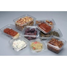 Ecoflex Plastik Sızdırmaz Kap 150 gr cc Kullan At Tek Kullanımlık Plastik Kapaklı Kase